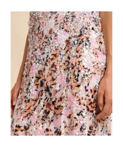 Marni Sequin Midi Dress In Pink