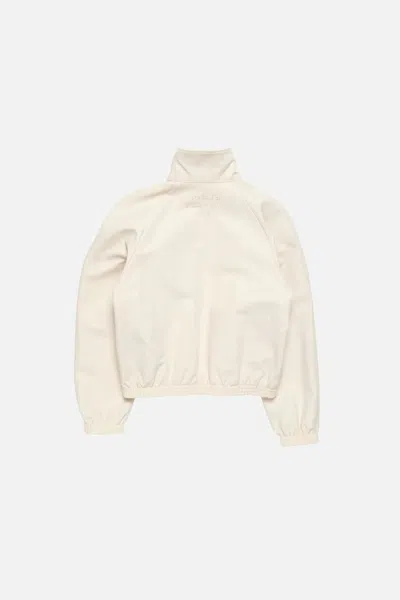 Acne Studios Satin Logo Jacket In Neutral