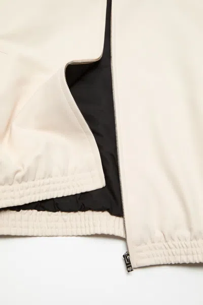 Acne Studios Satin Logo Jacket In Neutral
