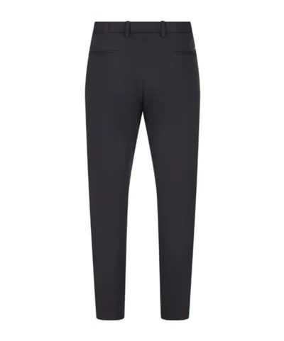 Herno Button Detailed Tapered Trousers In Black