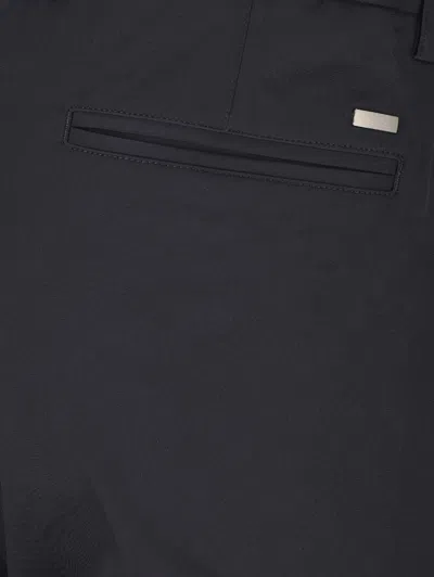 Herno Button Detailed Tapered Trousers In Black