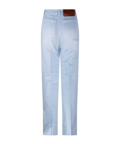 Victoria Beckham Patch-pocket Jeans In Blue