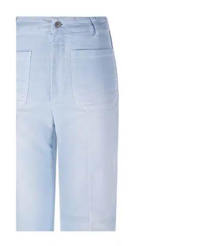 Victoria Beckham Patch-pocket Jeans In Blue