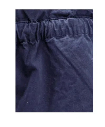 Polo Ralph Lauren Drawstring Barrel-leg Cotton-poplin Trousers In Blue