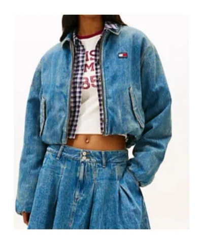 Tommy Hilfiger Collared Denim Jacket In Blue