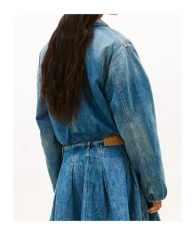 Tommy Hilfiger Collared Denim Jacket In Blue