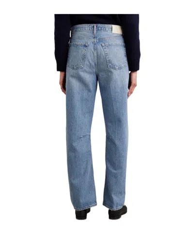 Citizen Of Humanity Miro Long Mid-rise Barrel-leg Jeans In Blue
