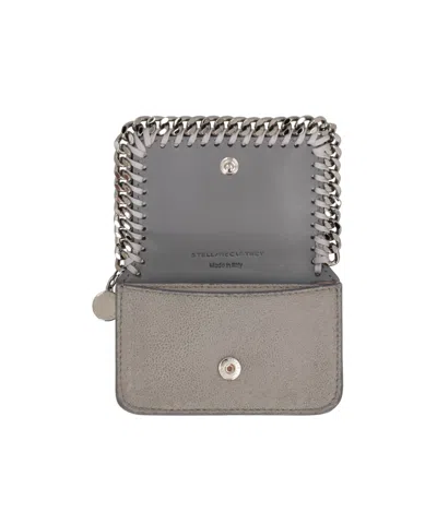 Stella Mccartney Chain Detailed Card Holder In Brown