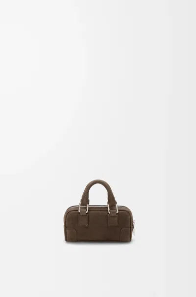 Loewe Womens Tundra Amazona Nano Leather Shoulder Bag In Brown