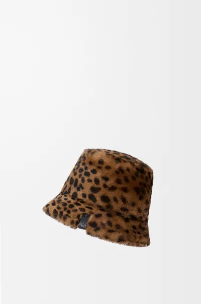 Loewe Printed Wool Fisherman's Hat In Brown