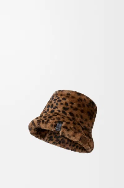 Loewe Printed Wool Fisherman's Hat In Brown