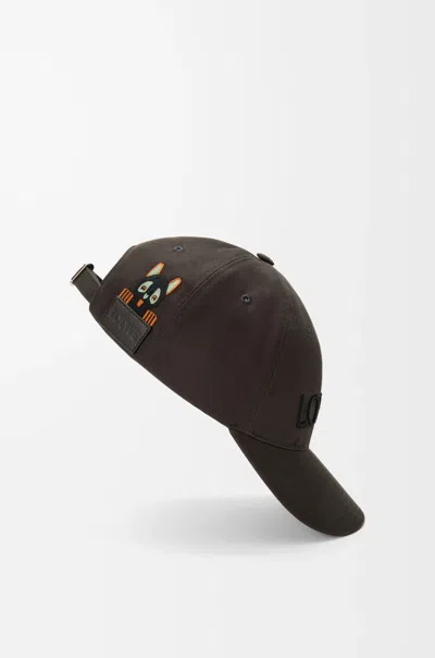 Loewe X Louis Wain Embroidered Baseball Cap In Black