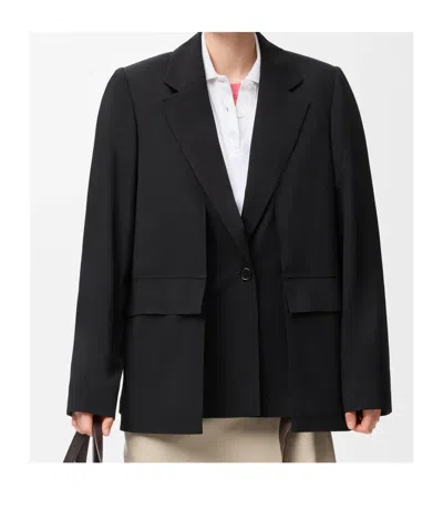 Loewe Wool Deconstructed Blazer In Black
