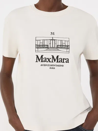 Max Mara Bella Tshirt Paris In White