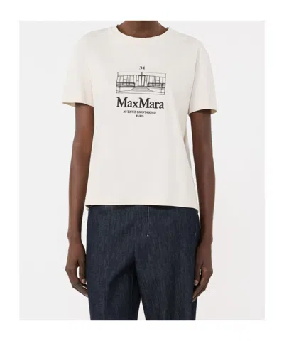 Max Mara Bella Tshirt Paris In White