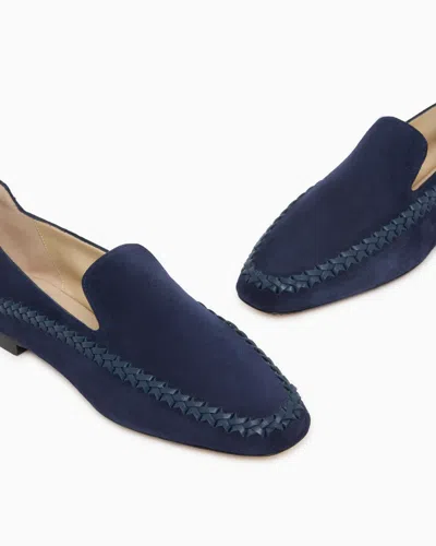 Giorgio Armani Suede Slip-ons With Interweaving In Multi