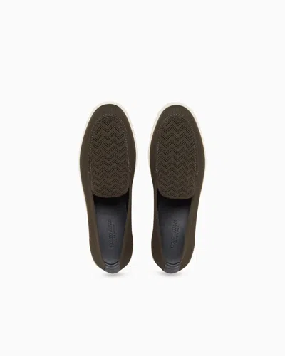 Giorgio Armani Asv Chevron Jacquard Slip-ons In Multi