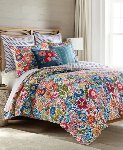 Levtex Garden Reversible 3-pc. Quilt Set, Full/queen In Multi