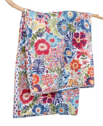 Levtex Night Garden Reversible Quilted Throw, 50" X 60" In Multi