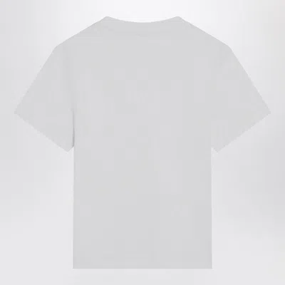 Ami Alexandre Mattiussi Ami Paris Tshirt Ami De Coeur Contraste Cropp In White