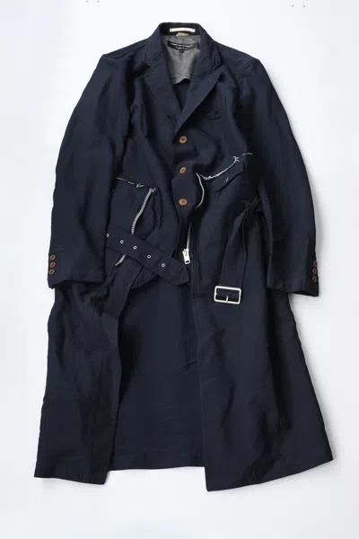 Pre-owned Comme Des Garçons Homme Deux Aw13 Coat In White