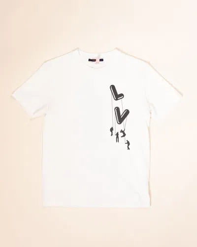 Pre-owned Louis Vuitton Virgil Ballon Tee In White