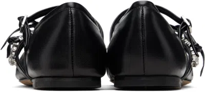 Jimmy Choo Black Nappa Leather Loli Ballerinas In Black
