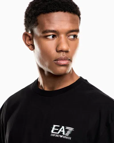 Ea7 Regular Fit T-shirts In Black