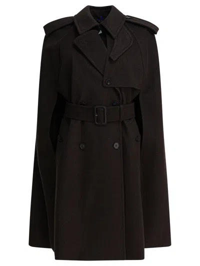Burberry Brown Cashmere Jacket In Black