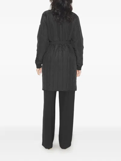 Tory Burch Nylon Padded Quilt Coat In Black
