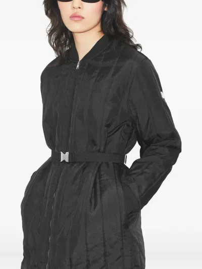 Tory Burch Nylon Padded Quilt Coat In Black