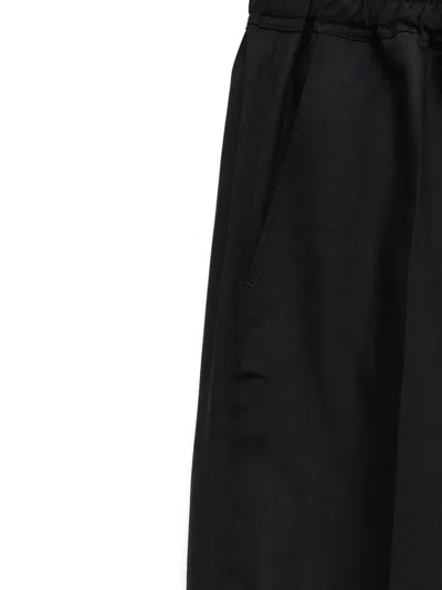 Rick Owens Straight Leg Trousers Nylon And Silk Blend In Black