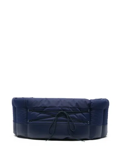 Moon Boot Laced Pet Bed In Blue