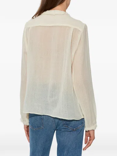 Ulla Johnson Ruffled Blouse In Neutral