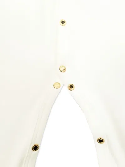 Versace Button Babygrow Set In Neutral