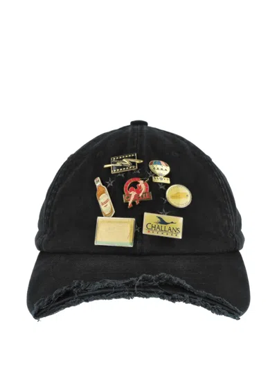 Prototypes Pin-badge Baseball Cap In Black