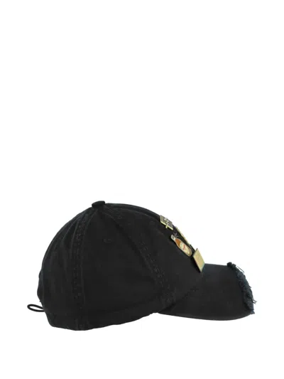 Prototypes Pin-badge Baseball Cap In Black