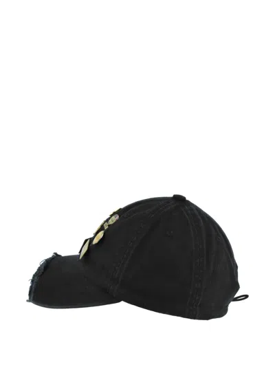 Prototypes Pin-badge Baseball Cap In Black