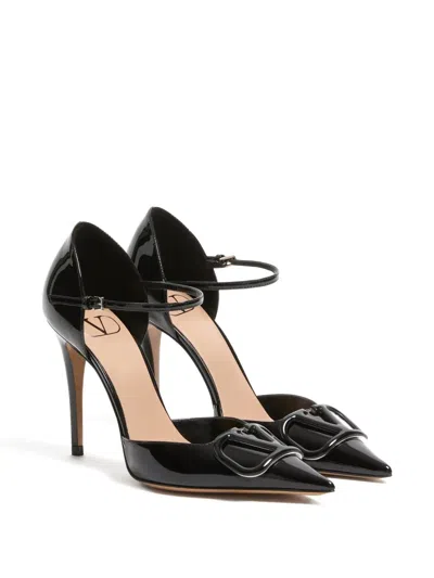 Valentino Vlogo-detail Heeled Pumps In Black