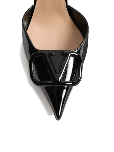 Valentino Vlogo-detail Heeled Pumps In Black