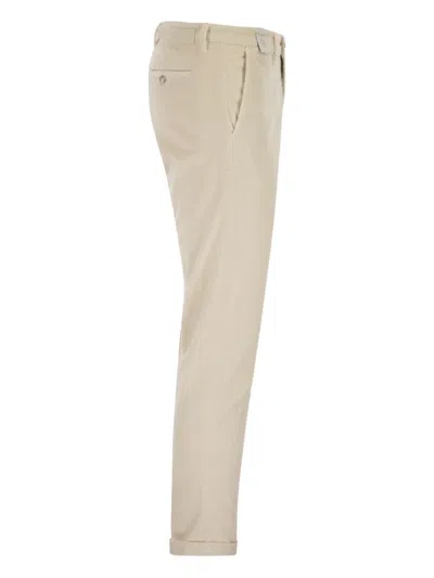 Re-hash Ribbed Chinos Trousers In Neutral
