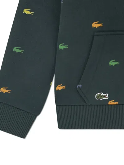 Lacoste Logo-patch Tracksuit In Green