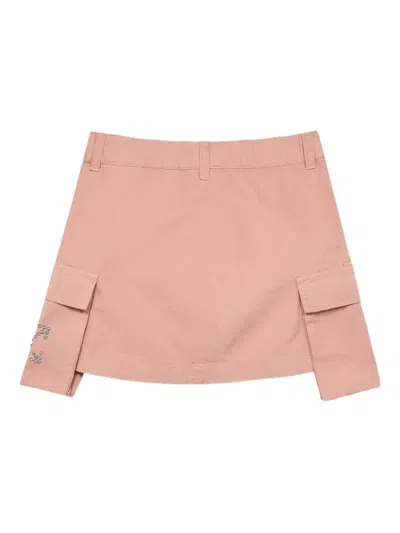 Off-white Arrow Studs Cargo Skirt In Pink