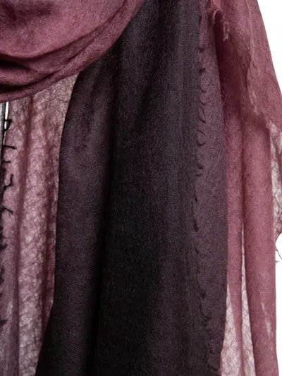 Mirror In The Sky Souffle Semi Felted Ombree Ends In Purple