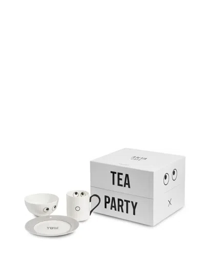 Anya Hindmarch Eyes Breakfast Set (set Of Three) In White