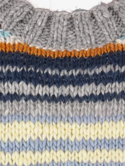 Chamula Striped Crew-neck Sweater In Neutral