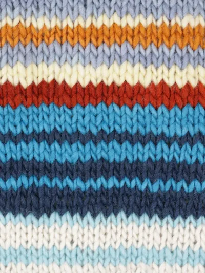 Chamula Striped Crew-neck Sweater In Neutral