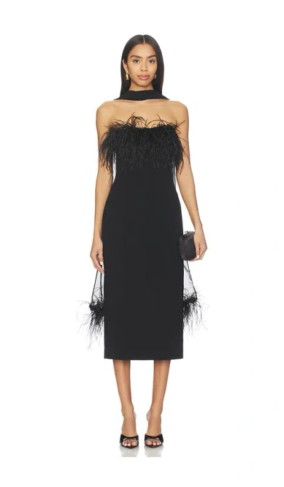 L'academie By Marianna Eirah Midi Dress In Blue