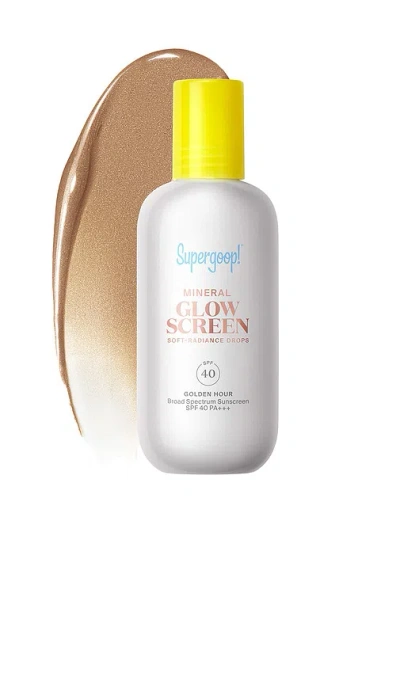 Supergoop Mineral Glowscreen Soft-radiance Drops Spf 40 In Gold