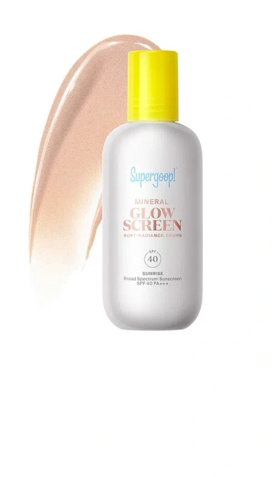 Supergoop Mineral Glowscreen Soft-radiance Drops Spf 40 In Orange